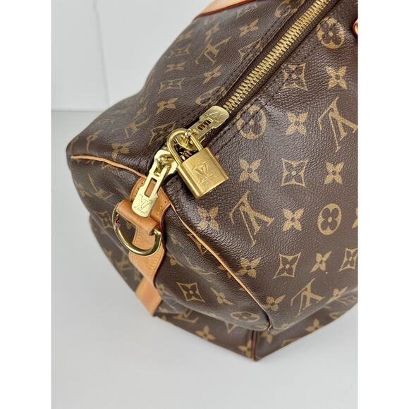 Louis Vuitton Keepall 45 Brown Canvas Duffle Bag - Picture 13 of 16